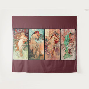 Alphonse Mucha, The Four Seasons (1896) Tapestry