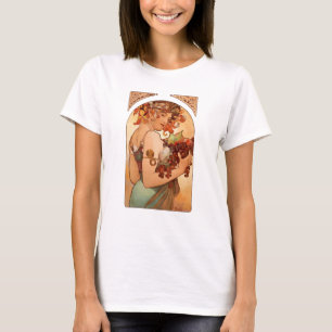 Alphonse Mucha - The Fruits T-Shirt