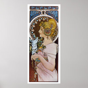 Alphonse Mucha. The Pen, 1899 Poster