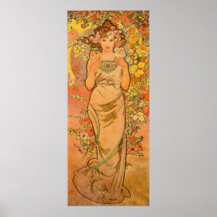 Alphonse Mucha The Rose Poster