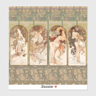 Alphonse Mucha The Seasons 1897 Art Nouveau