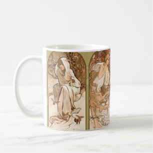 Alphonse Mucha The Seasons 1897 Art Nouveau Coffee Mug