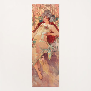 Alphonse Mucha, The Seasons, Autumn (1896) Yoga Mat
