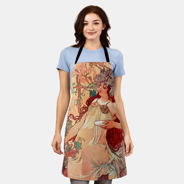 Alphonse Mucha, The Seasons, Autumn Apron (Worn)