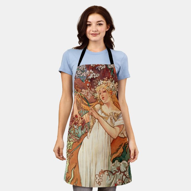Alphonse Mucha, The Seasons, Spring Apron (Worn)
