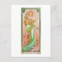Alphonse Mucha The Seasons: Spring Printemps