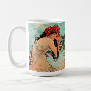 Alphonse Mucha, The Seasons, Summer (1896) Coffee Mug