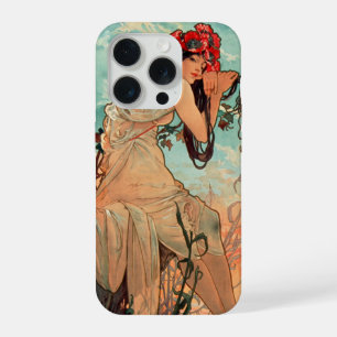 Alphonse Mucha, The Seasons, Summer (1896)  iPhone 15 Pro Case