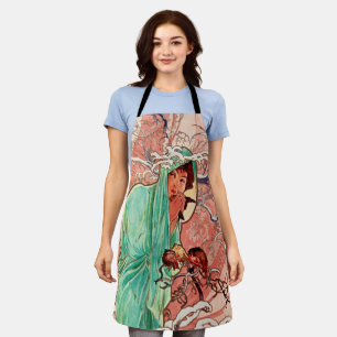 Alphonse Mucha, The Seasons, Winter (1896)  Apron