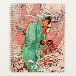 Alphonse Mucha, The Seasons, Winter (1896) Planner