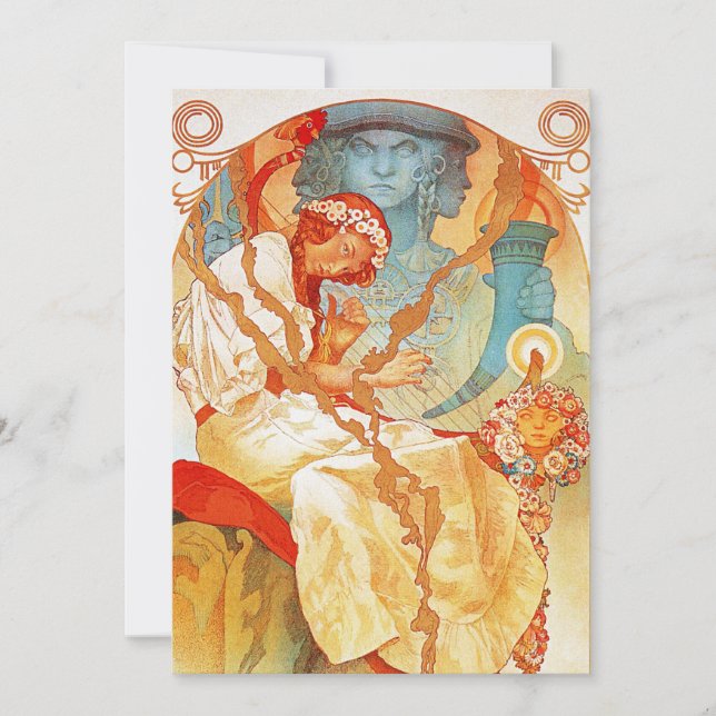 Alphonse Mucha The Slav Epic Invitations (Front)