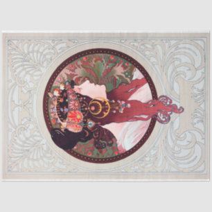 Alphonse Mucha Tissue Paper