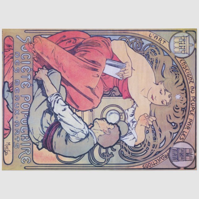 Alphonse Mucha Tissue Paper (Front)