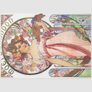 Alphonse Mucha Tissue Paper