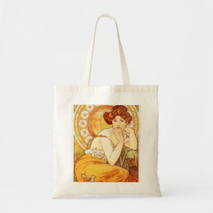 Alphonse Mucha Topaz Tote Bag