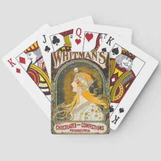 Alphonse Mucha Vintage Whitman's Ad Playing Cards