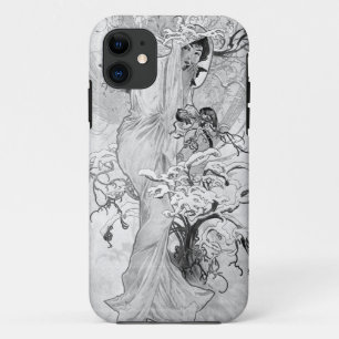 Alphonse Mucha Winter GS II WB iPhone 11 Case