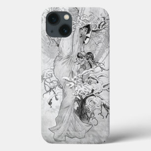 Alphonse Mucha Winter GS II WB iPhone 13 Case