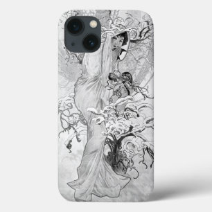 Alphonse Mucha Winter GS II WB iPhone 13 Case