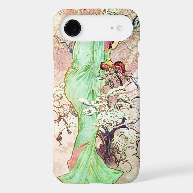 Alphonse Mucha Winter II Case-Mate iPhone Case (Back)