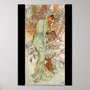  Alphonse Mucha - Winter Print