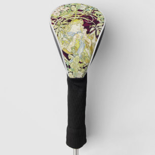 Alphonse Mucha Woman with Daisy Art Nouveau Art Golf Head Cover