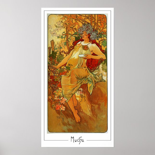 Alphonse Mucha Zedign Art Poster #127 (Front)