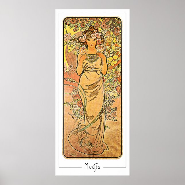 Alphonse Mucha Zedign Art Poster #160 (Front)