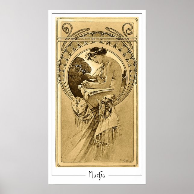Alphonse Mucha Zedign Art Poster #161 (Front)