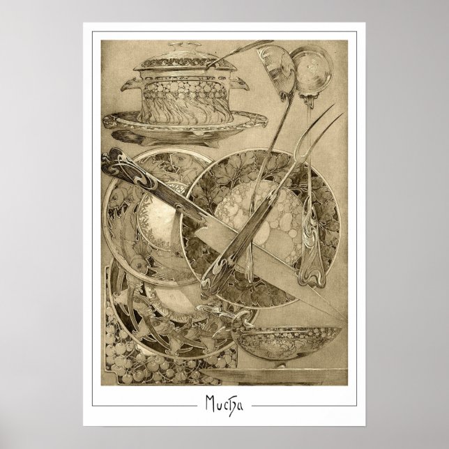 Alphonse Mucha Zedign Art Poster #210 (Front)