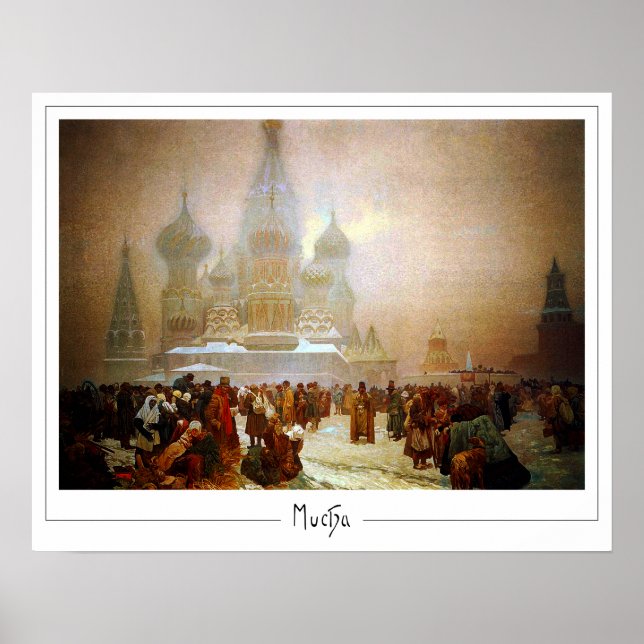 Alphonse Mucha Zedign Art Poster #216 (Front)