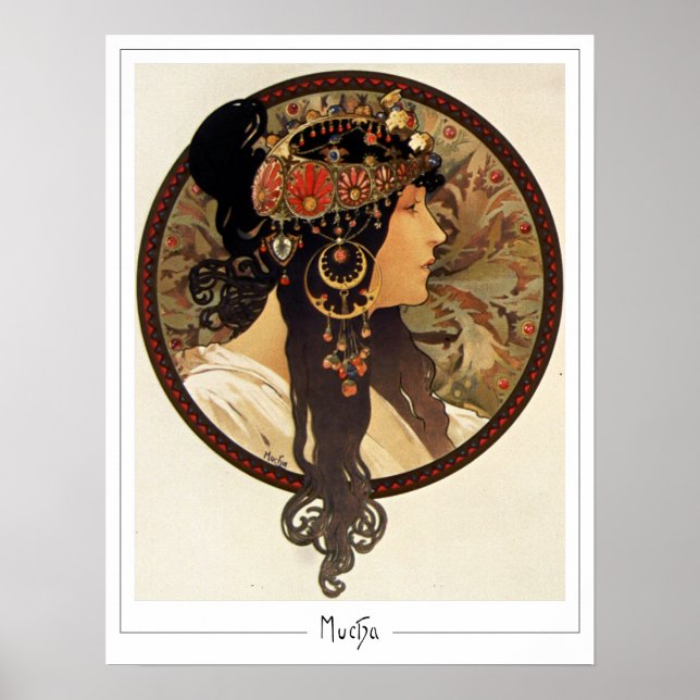 Alphonse Mucha Zedign Art Poster #401 (Front)