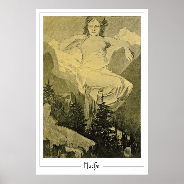 Alphonse Mucha Zedign Art Poster #404 (Front)