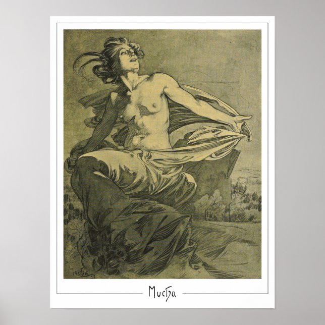 Alphonse Mucha Zedign Art Poster #409 (Front)