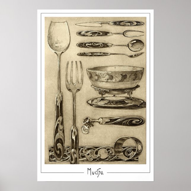 Alphonse Mucha Zedign Art Poster #55 (Front)