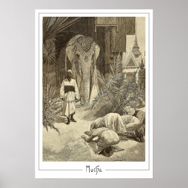Alphonse Mucha Zedign Art Poster #75 (Front)