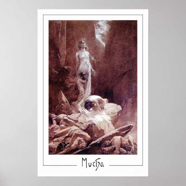 Alphonse Mucha Zedign Art Poster #77 (Front)