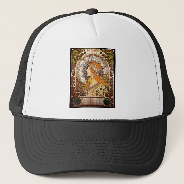 Alphonse Mucha Zodiac Trucker Hat (Front)