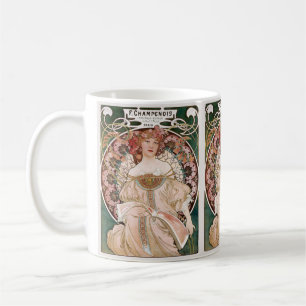 Alphonse Mucha's F. Champenois Imprimeur-Editeur Coffee Mug