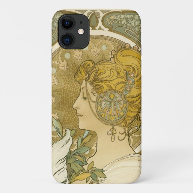 Alphonse Mucha's La Plume Case-Mate iPhone Case (Back)