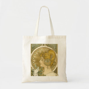 Alphonse Mucha's La Plume Tote Bag