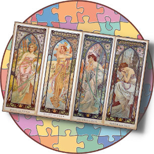 Alphonse Mucha's "Times of Day" - 20x30 Jigsaw Puzzle