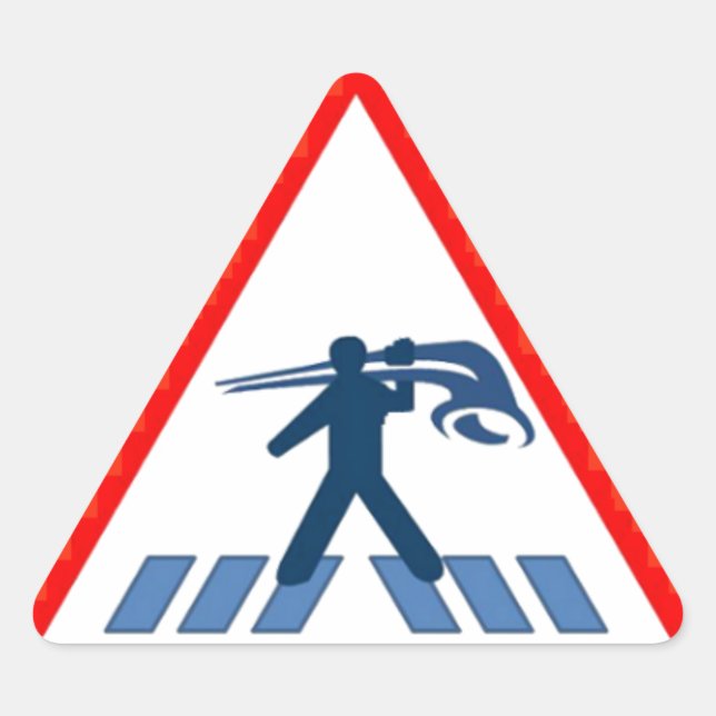 Alphorn Kreuzung (Alphorn Crossing) Sticker (Front)