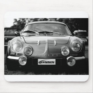 Alpine A110 in black and white Mouse Pad