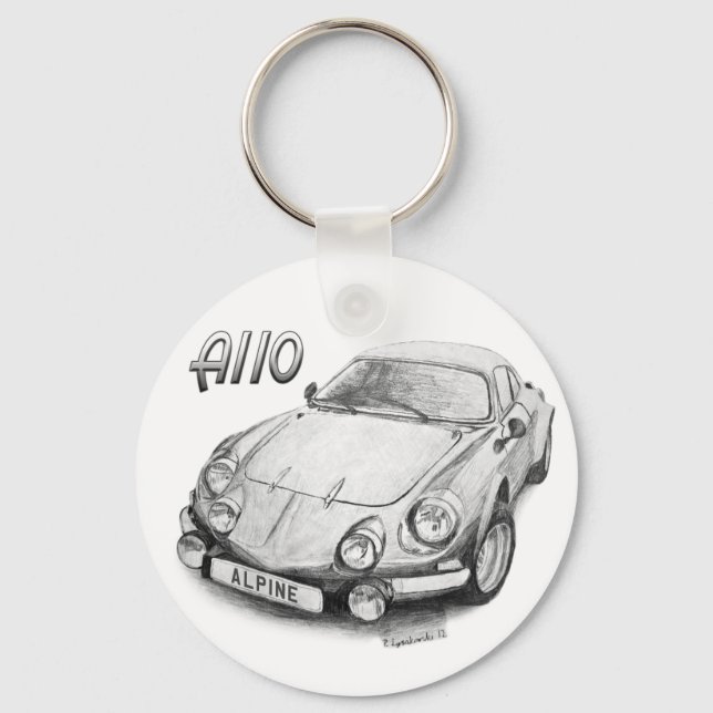 Alpine A110 Key Ring (Front)