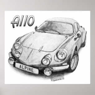 Alpine A110 Poster