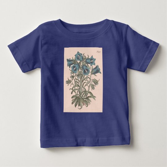 Alpine Bell Flower Botanical Illustration Baby T-Shirt