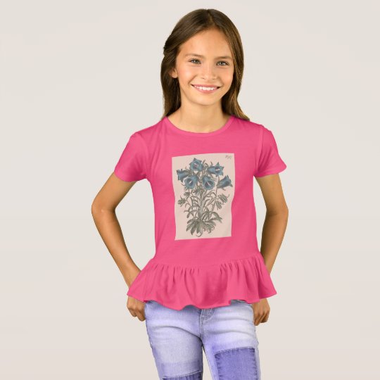 Alpine Bell Flower Botanical Illustration T-Shirt