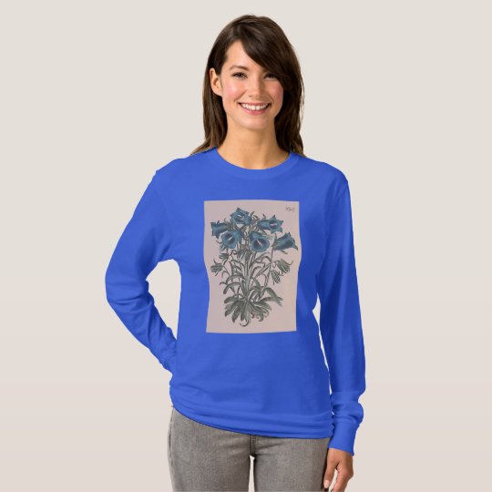 Alpine Bell Flower Botanical Illustration T-Shirt
