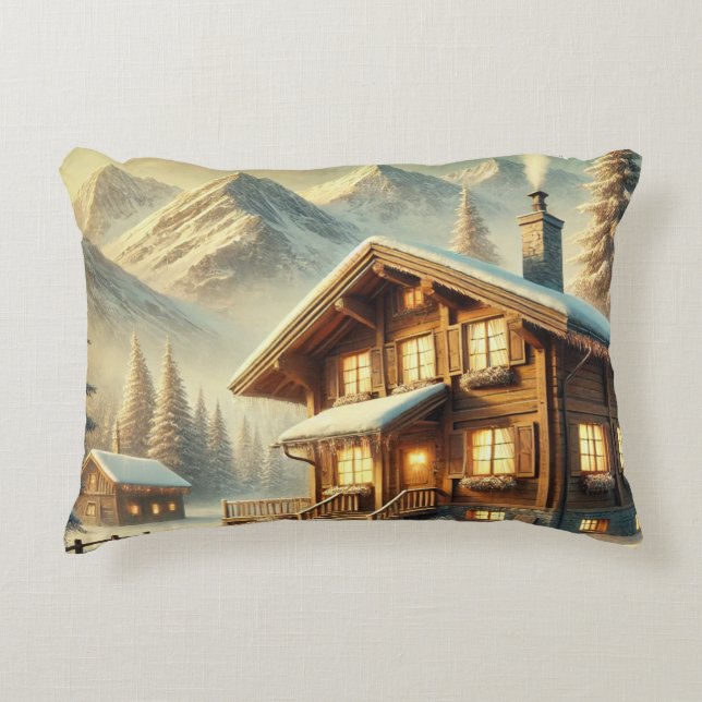 Alpine Charm Decorative Cushion (Front)